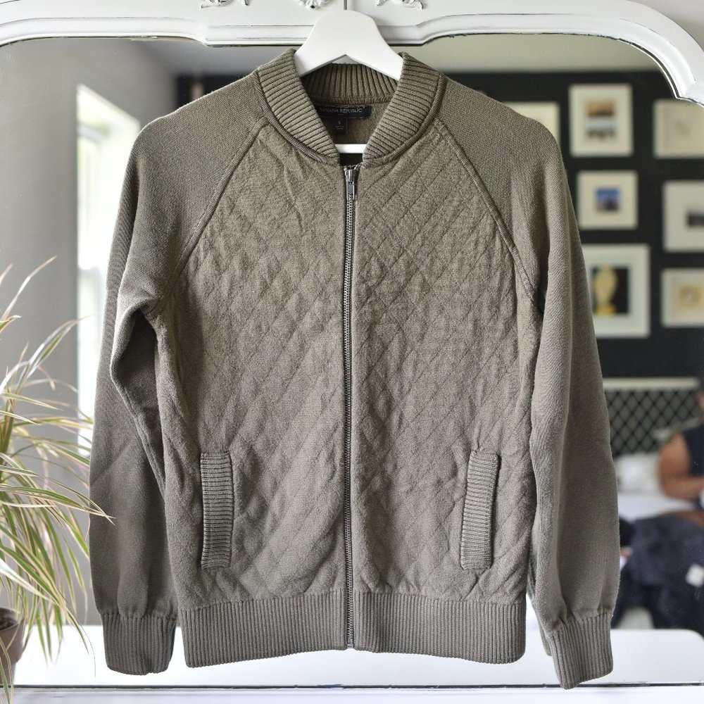 Banana Republic Bomber Sweater